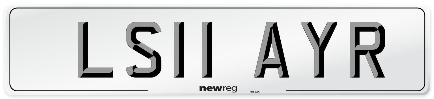 LS11 AYR Number Plate from New Reg